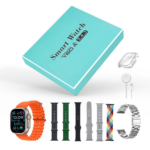 Y60 Ultra Smart Watch Smart with 7 in 1 Straps with Silicon Proctive Case and Steel Chain Strap