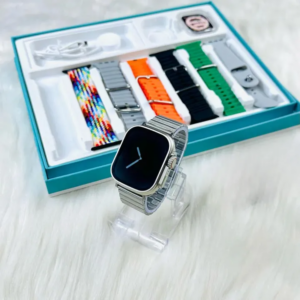Y60 Ultra Smart Watch Smart with 7 in 1 Straps with Silicon Proctive Case and Steel Chain Strap
