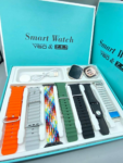 Y60 Ultra Smart Watch Smart with 7 in 1 Straps with Silicon Proctive Case and Steel Chain Strap