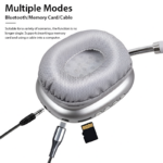 P9 Bluetooth Wireless Premium Headphones Bluetooth/Memory Card/Cable Supported Noise-Cancelling Stereo with Mic for Sports & Gaming
