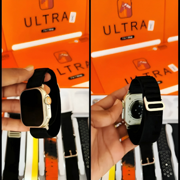 7-in-1 Ultra 2.01 Big Infinite Display Smart Watch with 7 Straps include Premium Steel Strap