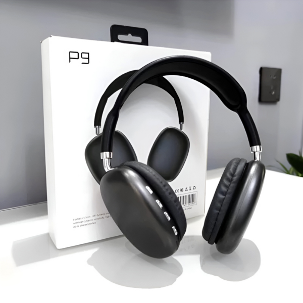 P9 Bluetooth Wireless Premium Headphones Bluetooth/Memory Card/Cable Supported Noise-Cancelling Stereo with Mic for Sports & Gaming
