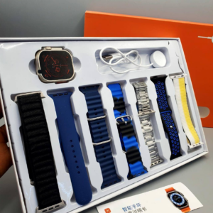 7-in-1 Ultra 2.01 Big Infinite Display Smart Watch with 7 Straps include Premium Steel Strap